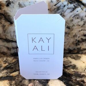 Kayali Vanilla Candy Rock Sugar |42 Sample Vial Spray Card